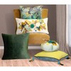 7"x14" Dimensional Velvet Pumpkin with Embroidered Leaves Orange/Green - Edie@Home - 4 of 4