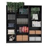 NicBex Bookcases for Home Office 3 Piece Bookcase Set 67" Wide Storage Cabinet Bookshelf with 14 Shelves for Living Room and Bedroom - 3 of 4