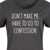 Women's - Instant Message - Don't Make Me Confession Graphic T-shirt Dress - 2 of 4