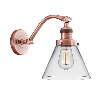 Cone - 1 Light Wall Sconce In Industrial Style-11.5 Inches Tall and 8 Inches Wide