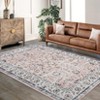 COZONY Washable Runner Rug for Hallway Kitchen, Non-Slip Soft Floral Carpet with Rubber Backing for Laundry Room, Bedroom, Bathroom Area Rug - 2 of 4
