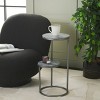 Marwell Drink Table - Grey Marble - Safavieh - 2 of 4