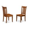 HomeStock Naturally Nice Slat Back Dining Room Chair - Wood Seat - 3 of 3
