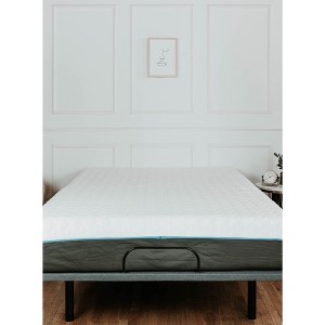 NicBex 14 Inch Memory Foam Mattress for a Cool Sleep,Fiberglass Free,Plush Feel Mattresses,White+Gray - 1 of 4