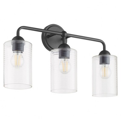 Quorum Lighting Charlotte 3 - Light Vanity in  Matte Black