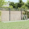 vidaXL Rabbit Hutch Outdoor Animal House - Galvanized Steel Enclosure for Rabbits, Chickens, Ducks - Silver, 157.5"x41.3"x35.8" - 2 of 4