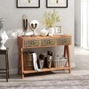 LOVMOR Mid Century Modern Console Table with Storage for Entryway - 3 of 4