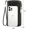 Ladies' clutch bag with anti-theft wrist strap,leather wallet,large-capacity credit card holder,handle-style carry strap - 2 of 4