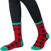 Joyfy 6 PCS Christmas Socks, Winter Warm Cotton HO Plaid Crew Socks for Women, Holiday Birthday & Xmas Party Gifts - 2 of 4