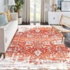 Machine Washable Area Rug Low Pile Vintage Ultra-Thin Non Slip Non Shedding Rugs Stain Resistant Foldable Indoor Carpet for Living Room Bedroom - 3 of 4