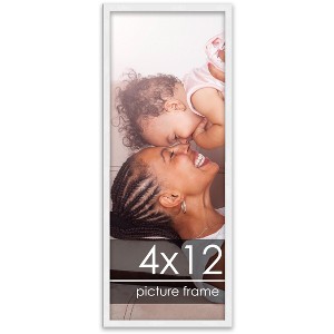 PosterPalooza | 4x12 Wood Frame with UV Acrylic, 6 Finishes: Black, White, Bronze, Silver, Wood, Mahogany - 1 of 4