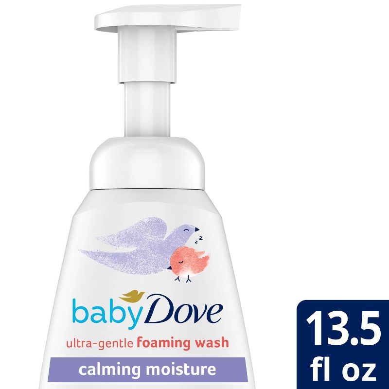 Baby Dove Calming Moisture Foaming Bath Wash - 13.5 fl oz, 1 of 7