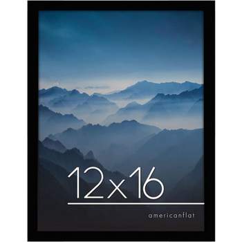 Americanflat Picture Frame with tempered shatter-resistant glass - Wall Mounted Horizontal and Vertical Formats