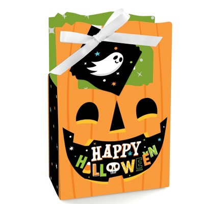 Big Dot of Happiness Jack-O'-Lantern Halloween - Kids Halloween Party Favor Boxes - Set of 12