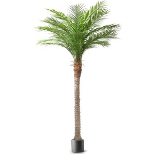 8ft Artificial Palm Tree UV Resistant Artificial Phoenix Palm Tree for Home Yard Outside Patio Poolside - 1 of 4