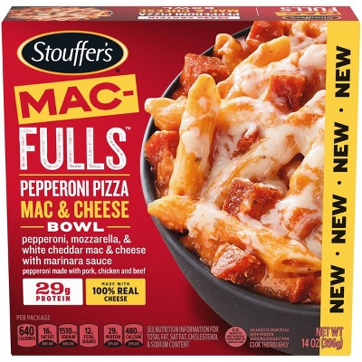 Stouffer's Frozen MacFULLS Pepperoni Pizza Macaroni and Cheese - 14oz