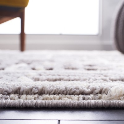 Nomadic Essence Gray Rectangular Hand-Knotted Wool Blend Area Rug
