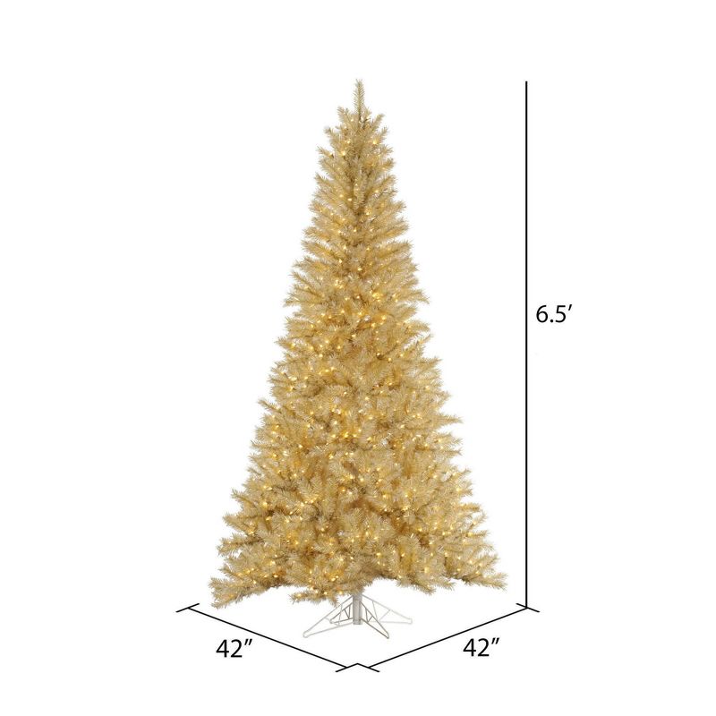 Vickerman White/Gold Artificial Christmas Tree, 3 of 7