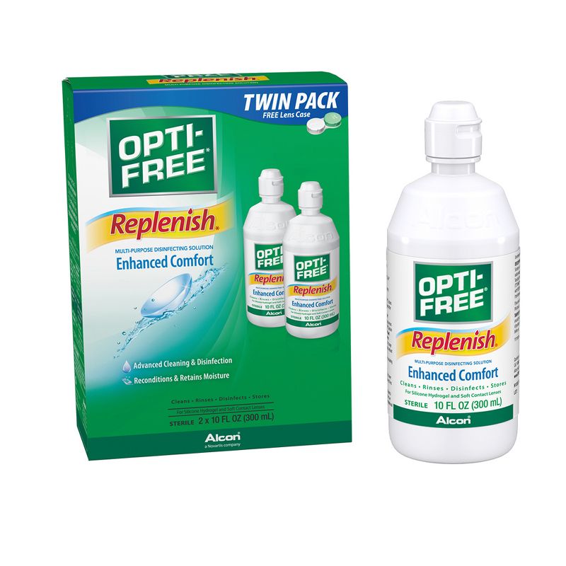 Replenish Opti-Free Multi-Purpose Disinfecting Solution for Contact Lens, 2 of 3