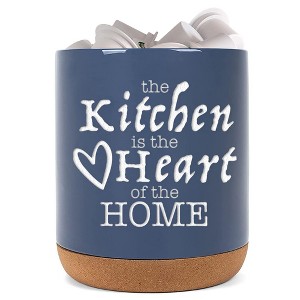 Elanze Designs Heart Of Home Navy Blue X-Large Cork Bottom Kitchen K-Cup Coffee Pod Holder - 1 of 1