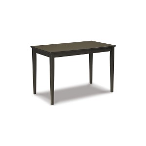Signature Design by Ashley Contemporary Kimonte Dining Table, Dark Brown - 1 of 4