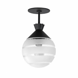 Maxim Lighting Copacabana 1 - Light Semi-Flush Mount in  Black - 1 of 3