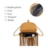 Crossbody Bag for Women, PU Leather Small Tassel Shoulder Purse - 4 of 4