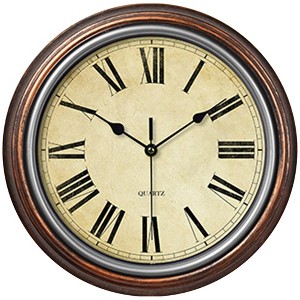 Unique Bargains Plastic Battery Powered Silent Roman Digital Wall Clock 12 Inches - 1 of 4