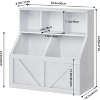 Toy Storage Organizer and Kids Bookshelf, Toddler Toy Storage Cabinet with Toy Shelf, Toy Organizer and Kids Bookcases - 2 of 4