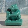 VisioGear Umbrella Stand, Patio Frog Shape Umbrella Base for Garden Yard Poolside, Green, 14"*14"*16" - 3 of 4