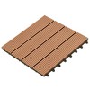 WPC Tiles 11.8"x11.8" 11 pcs 11 ftÂ² Brown - 3 of 4