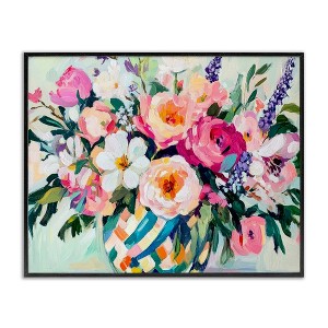 Stupell Industries Colorful Bouquet in Spring Vase Framed Giclee Art - 1 of 4