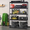 5 Tier Garage Wire Shelving Unit, 2500 LB Capacity,Heavy Duty Adjustable Metal Storage Shelves, Industrial Storage Racks for Warehouse Shop Basement - 2 of 4