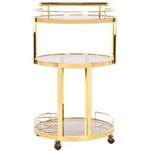 Rio 3 Tier Round Bar Cart - BCT8002 - Safavieh - 1 of 4