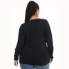 June + Vie by Roaman's Women's Plus Size Wrap-Front Cardigan - 3 of 4