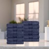 Luxury Cotton Heavyweight Solid Plush Towel Set by Blue Nile Mills - 2 of 4