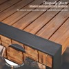 YOOCOZZ 3-Piece Outdoor Dining Set with Acacia Table and 2 Benches - Natural - 3 of 4
