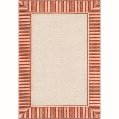 Mark & Day Balgonie 5'3"x7'7" Rectangle Woven Indoor & Outdoor Area Rugs Rust: Stain-Resistant, Pet Friendly, Traditional Style