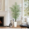 Garvee Artificial Palm Tree - Fake Tree with White Tall Planter-Faux Tropical Areca Floor Plant in Pot - Artificial Silk Plant for Home Decor Indoor - 2 of 4