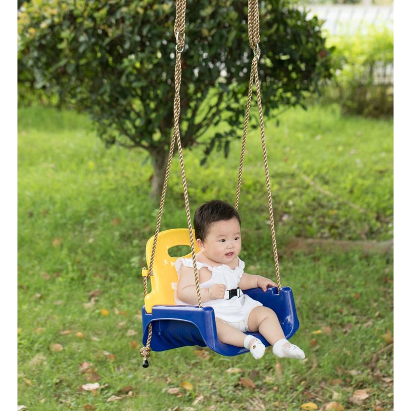 PLAYBERG 3 in 1 Baby Toddler and Teens Playground Hanging Swing Seat, 3 of 7