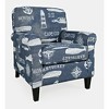 Jofran, Seafarer Coastal Nantucket Cape Nautical Upholstered Accent Chair - 2 of 4