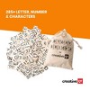 Creative QT Building Story Bricks For Kids, More Than 285 Black and White Magnetic Letters, Numbers, & Characters - 2 of 4