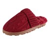 Jessica Simpson Womens Cable Knit Scuff Slippers - 2 of 4