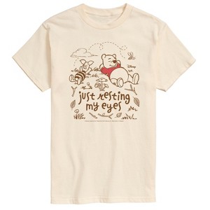Men's - Winnie The Pooh - Just Resting My Eyes Short Sleeve Graphic T-Shirt - 1 of 3