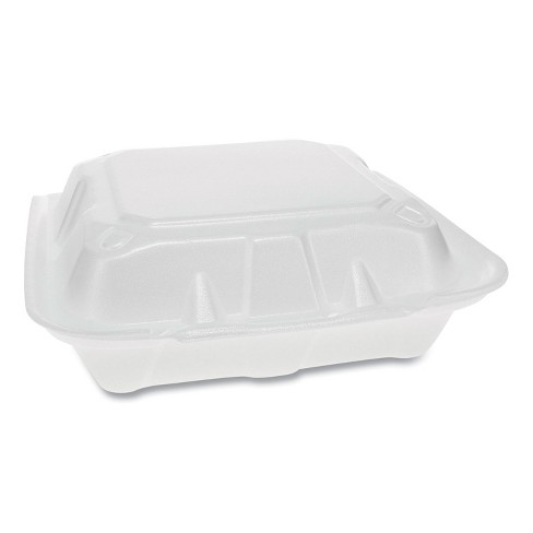 Large Foam Carryout Food Container, 3-Compartment - White, 1 - Fry's Food  Stores