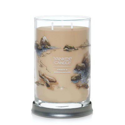 20oz Amber & Sandalwood Soy Wax Tumbler Candle