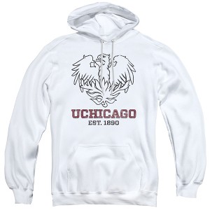 Campus Lab University of Chicago Official Distressed Primary Logo Adult Pull-Over Hoodie - 1 of 4