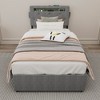SEVOBAL Beds, Twin Size Platform Bed with Storage Drawers and Charging Station for Modern Bedroom, Grey, 41.54"*23.03"*9.06" - 4 of 4