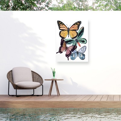 "Butterfly Swatches I" Outdoor Canvas