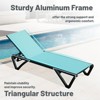 Maggift Patio Chaise Lounges Outdoor Lounger Sunbathe Chair with Arms, with Table, for Patio, Garden, Beach，Portable，Green，64.41"*26.69"*35.43" - 4 of 4